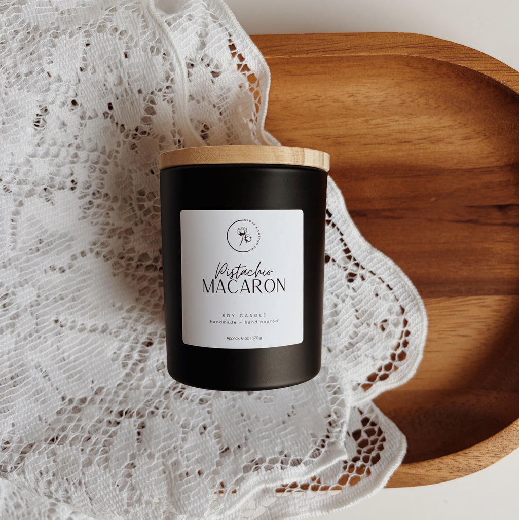 6 oz Hand Poured Candle, 100% Soy Wax