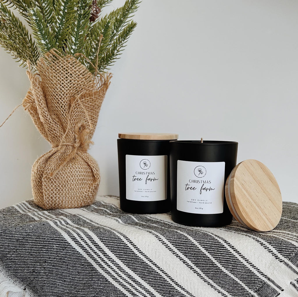 6 oz Hand Poured Candle, 100% Soy Wax