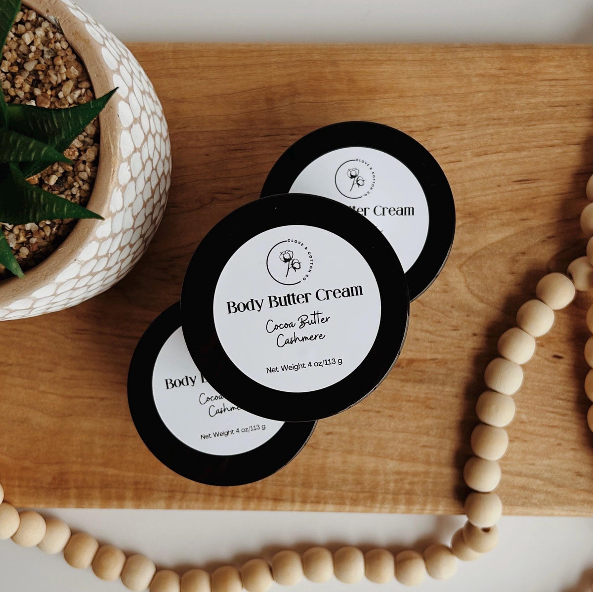 Body Butter Cream: Avocado Oil & Shea Butter - 4 oz