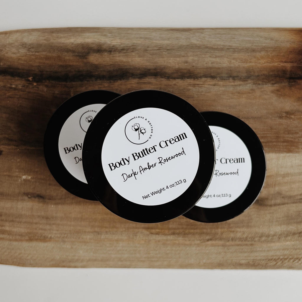 Body Butter Cream: Avocado Oil & Shea Butter - 4 oz
