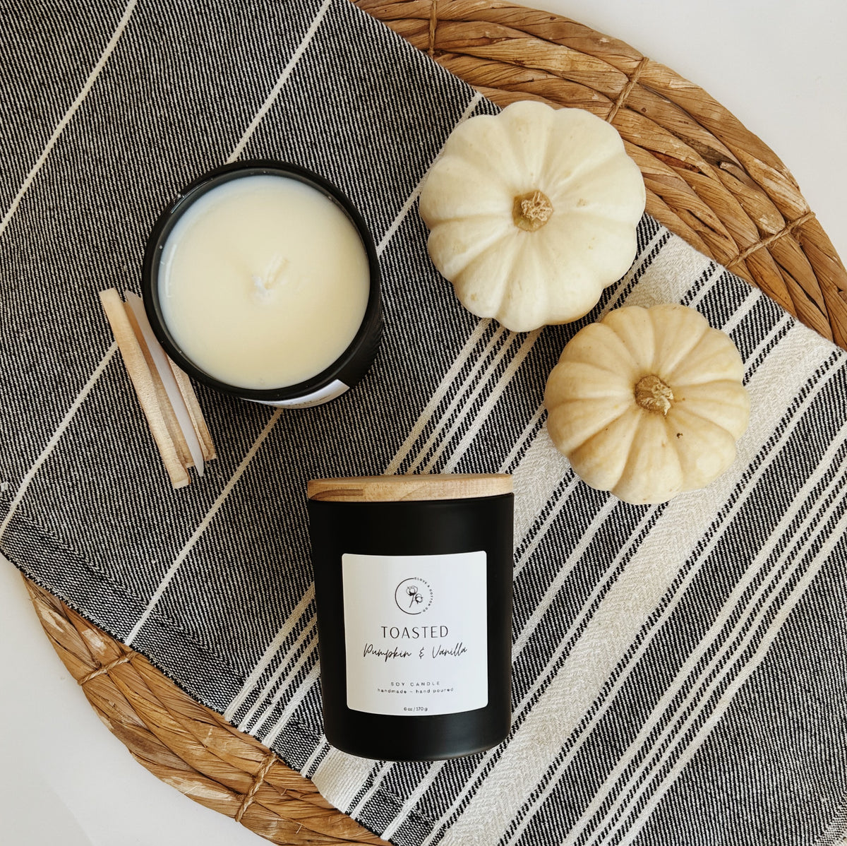 6 oz Hand Poured Candle, 100% Soy Wax