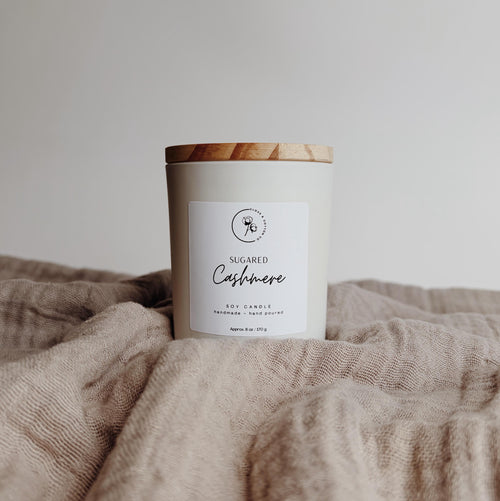 6 oz Hand Poured Candle, 100% Soy Wax