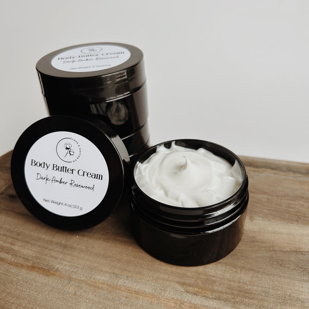 Body Butter Cream: Avocado Oil & Shea Butter - 4 oz